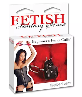 Fetish Fantasy Series Beginner039s Furry Cuffs  Red