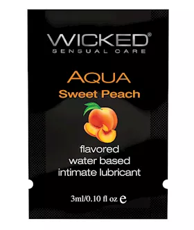 Wicked Sensual Care Water Based Lubricant  1 oz Sweet Peach