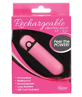 Simple amp True Rechargeable Vibrating Bullet  Pink