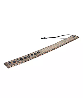 Spartacus Faux Leather Paddle  Gold