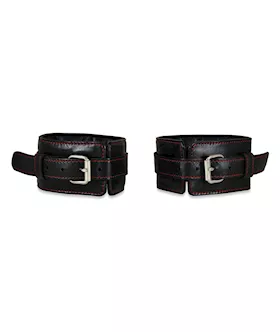 Sultra Lambskin Ankle Cuffs  Black