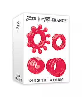 Zero Tolerance Ring the Alarm Cock Ring  Red