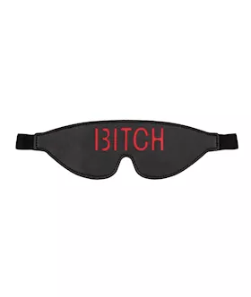 Shots Ouch Bitch Blindfold  Black