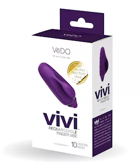 VeDO VIVI Rechargeable Finger Vibe  Deep Purple