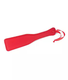 Spartacus PU Paddle wReverse Plush  Red