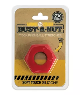 Boneyard Bust a Nut Cock Ring  Red