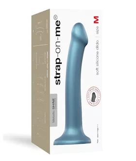 Strap On Me Flexible Dildo  Metallic Blue