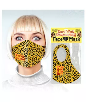 Super Fun Party Animal Print Mask