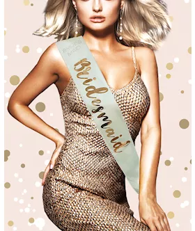 Bridesmaid Sash - Rose Gold