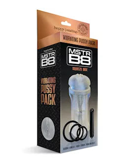 MSTR B8 Squeeze Vibrating Pussy Pack  Kit of 5 Clear