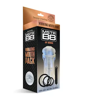 MSTR B8 Lip Service Vibrating Mouth Pack  Kit of 5 Clear