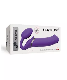 Strap on Me Vibrating Bendable Strapless Strap on Xlarge  Purple
