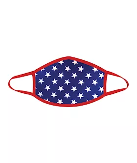 Neva Nude Murica USA Blue Star Mask w100 Cotton Liner Red LG