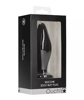 Shots Ouch Edgy Butt Plug  Black