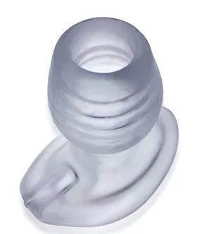 Oxballs Glowhole 1 Hollow Buttplug wLED Insert Small  Clear