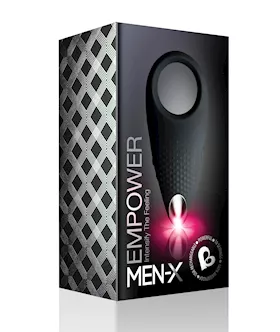 Rocks Off Men-x Empower Couples Stimulator - Black