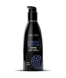 Wicked Sensual Care Water Based Lubricant  2 oz Blueberry Muffin