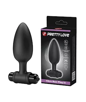 Pretty Love Vibra Butt Plug II  Black