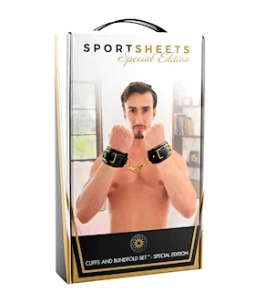 Sportsheets Cuffs amp Blindfold Set  Special Edition