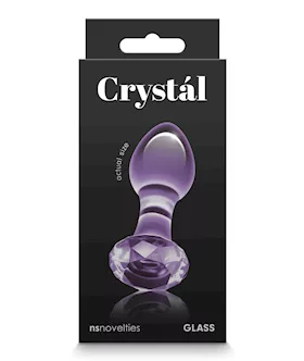 Crystal Gem Butt Plug  Purple