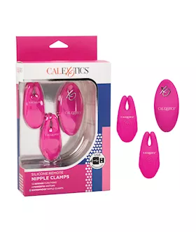 Silicone Nipple Clamps wRemote  Pink