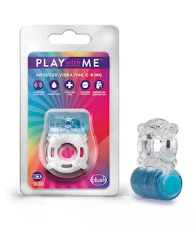 Blush Play with Me One Night Stand Vibrating C Ring  Blue