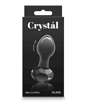 Crystal Gem Butt Plug  Black