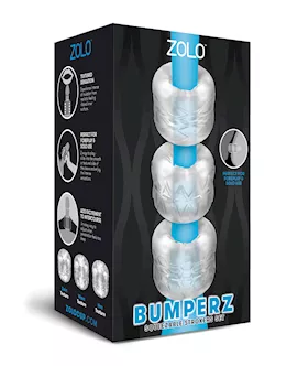 ZOLO Bumperz Squeezable Stroker Set  Clear