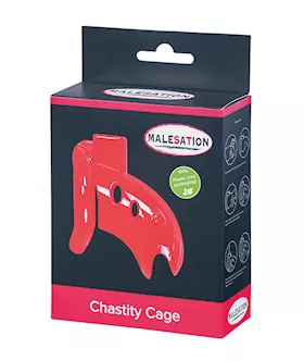 MALESATION Chastity Cage  Red