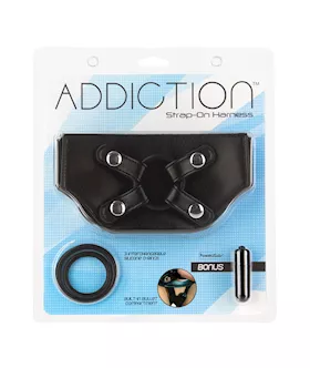 Addiction Strap On Harness  Black