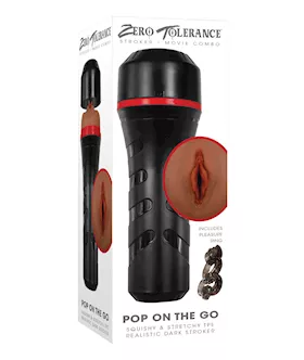 Zero Tolerance Pop On the Go Stroker  Dark