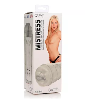 Curve Toys Mistress Courtney Diamond Deluxe Clear Mouth Stroker