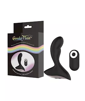 Gender Fluid Rumble Anal Vibe wRemote  Black
