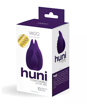VeDO Huni Rechargeable Finger Vibe  Deep Purple