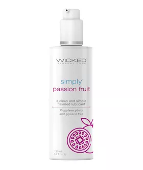 Wicked Sensual Care Simply Water Based Lubricant  4 oz Passion Fruit