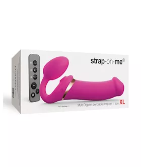 Strap on Me Multi Orgasm Bendable Strapless Strap on Extra Large  Fuchsia
