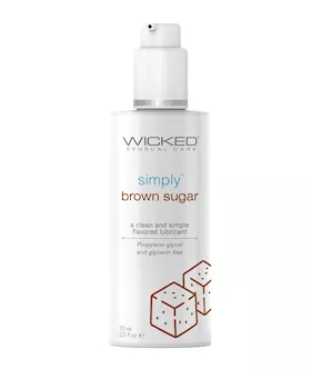 Wicked Sensual Care Simply Water Based Lubricant  23 oz Brown Sugar