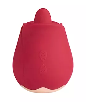 Horny Rose Solo Vibrating Clit Licking Stimulator - Red