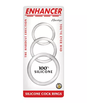 Enhancer Silicone Cockrings  Clear