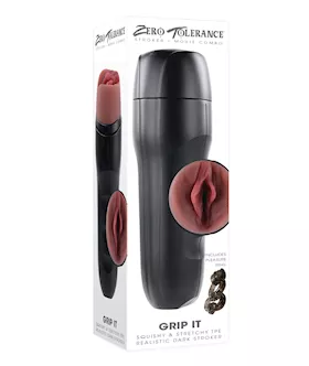 Zero Tolerance Grip It Vaginal Stroker  Dark