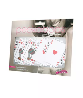 Peekaboos Queens amp Aces Pasties  2 Pairs