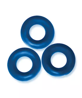 Oxballs Fat Willy 3 Pack Jumbo Cock Rings  Space Blue