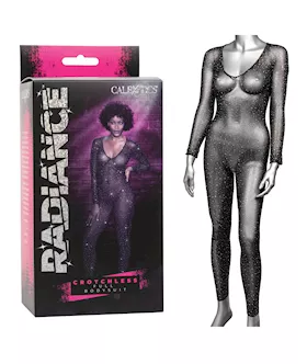 Radiance Crotchless Full Body Suit Black OS