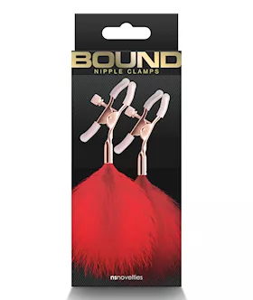 Bound F1 Nipple Clamps  Red