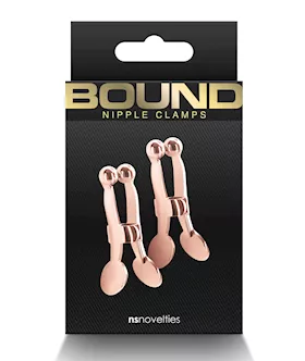 Bound C1 Nipple Clamps  Rose Gold