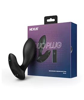 Nexus Duo Vibrating Butt Plug  Black