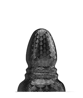 665 STRETCH039R Ripple Butt Plug  M Bla