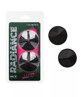 Radiance Round Pasties Black OS