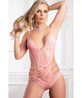 Wonder Teddy wCurve Framing Straps Baby Pink OS