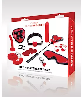 WhipSmart Heartbreaker 10 pc Set  BlackRed